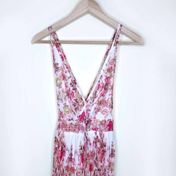 ⚡️SOLD⚡️ shein floral criss-cross accordion summer maxi dress - size small - Picture 9 of 9
